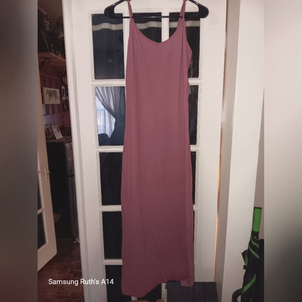 Forever 21 Casual Slip Dress, Size M, Maroon Pink